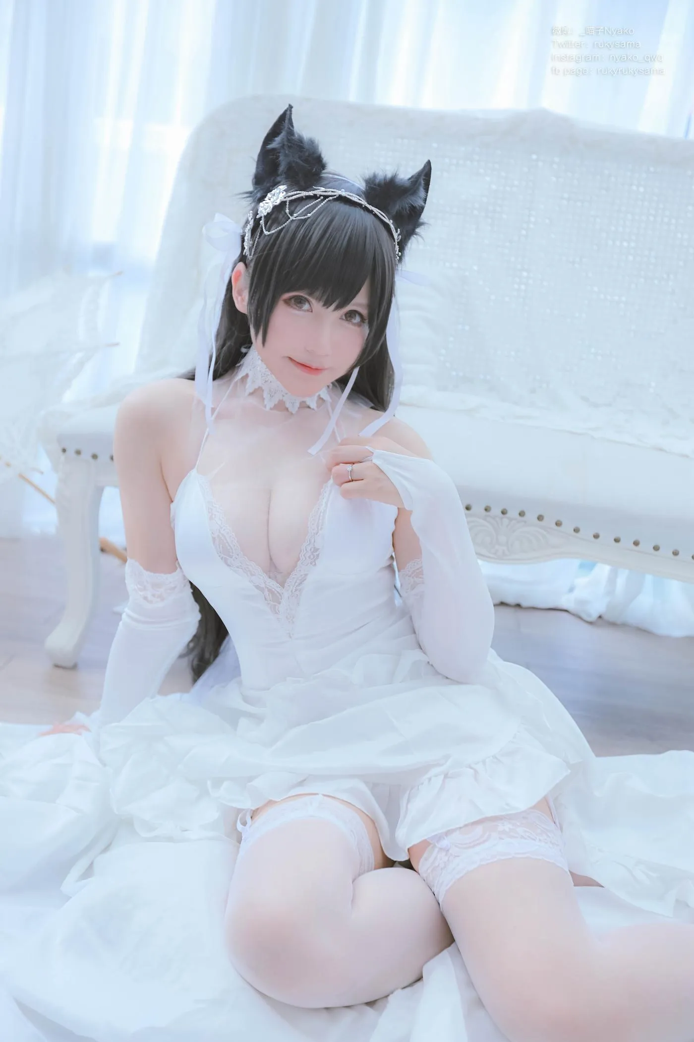 Nyako喵子 – NO.38 爱宕婚纱 [62P]插图5
